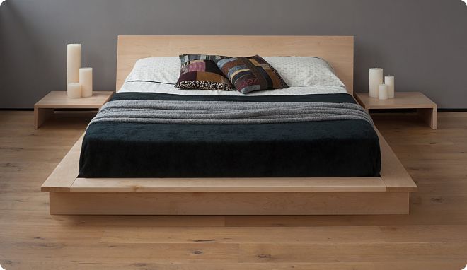 DIY wooden bed